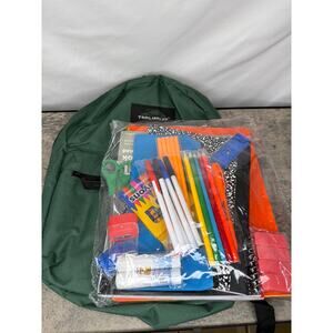 Trail maker School Supplies Kit 45 Piece School Supply Kit & Green Backpack